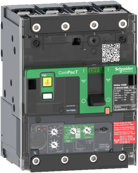 Schneider Electric ComPacT Vigi moulded case circuit breaker